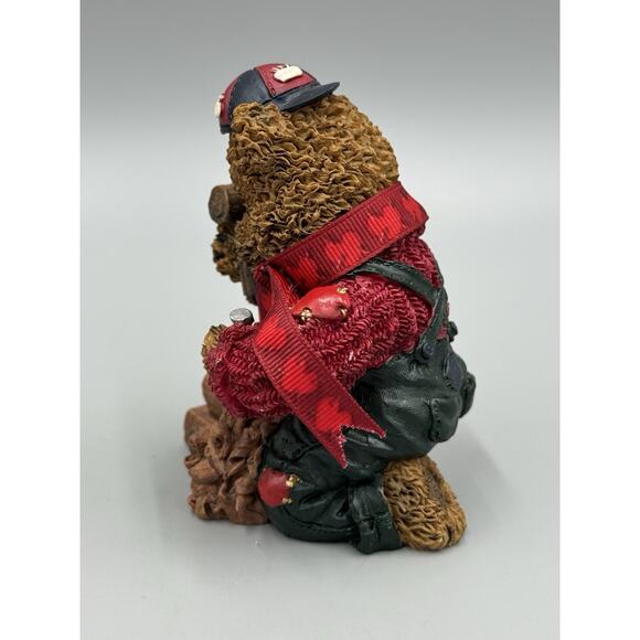 Heart Patch Place Bear Carving Train Figurine First Edition 1997 - Picture 3 of 8